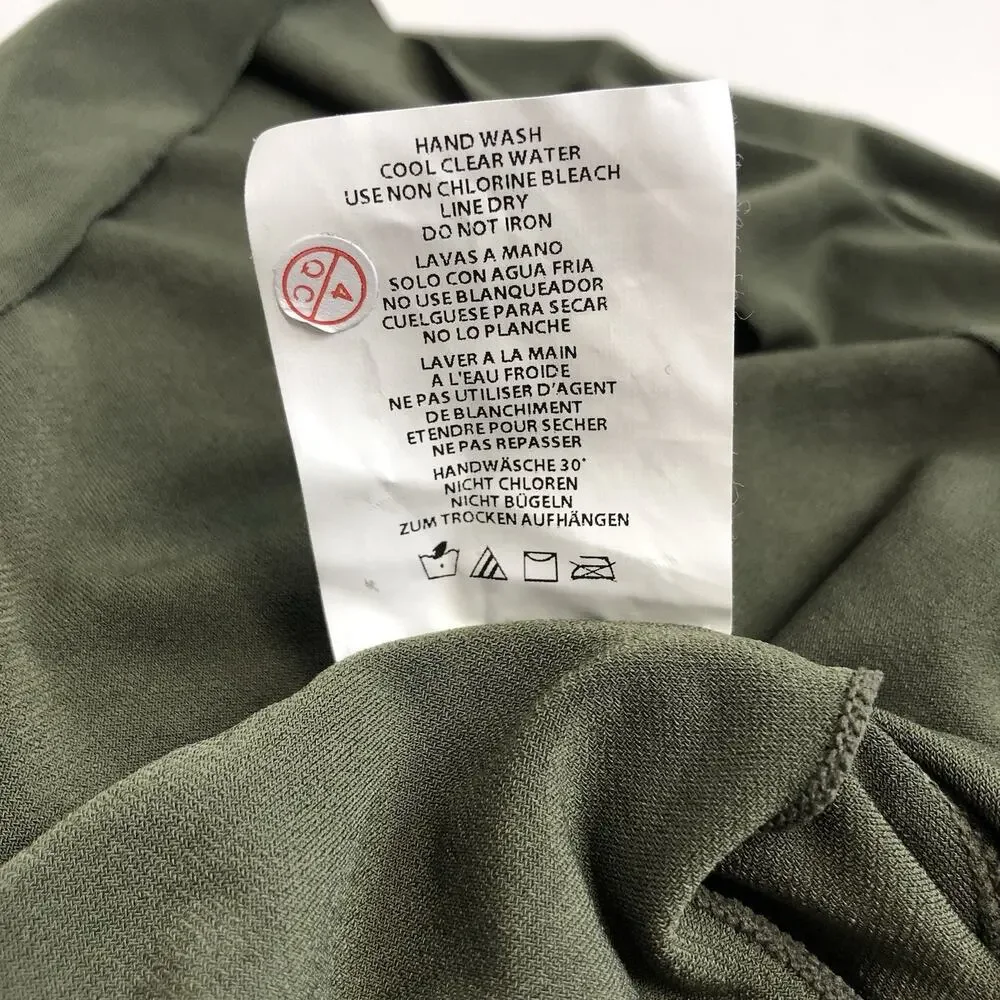 Miraclesuit Sz 8 Green Razzle Dazzle Tankini Top Swimsuit Underwire Slimming - Picture 10 of 11